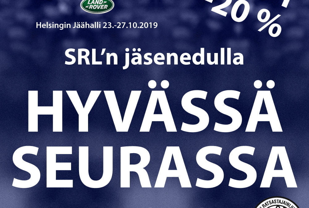HYVÄSSÄ SEURASSA JÄSENETU – edullisesti ystävien kanssa Horse Show’hun