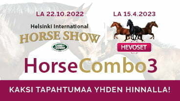 HorseCombo3 huipputarjous – yhteislipulla Helsinki Horse Show’hun ja Hevoset-messuille