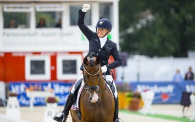 WEG Team rider Jeanna Hoberg with Astoria compete in Helsinki