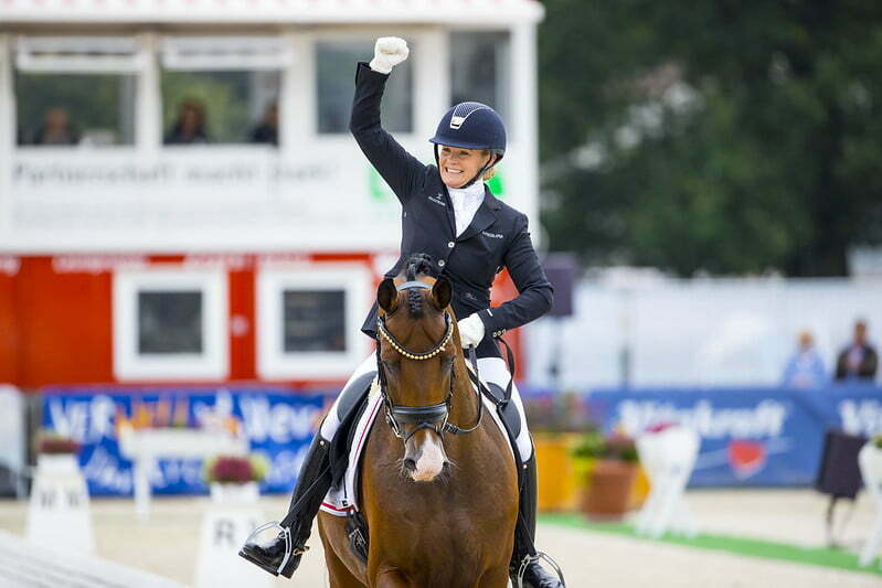 WEG Team rider Jeanna Hoberg with Astoria compete in Helsinki