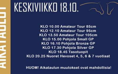 Keskiviikon aikataulu