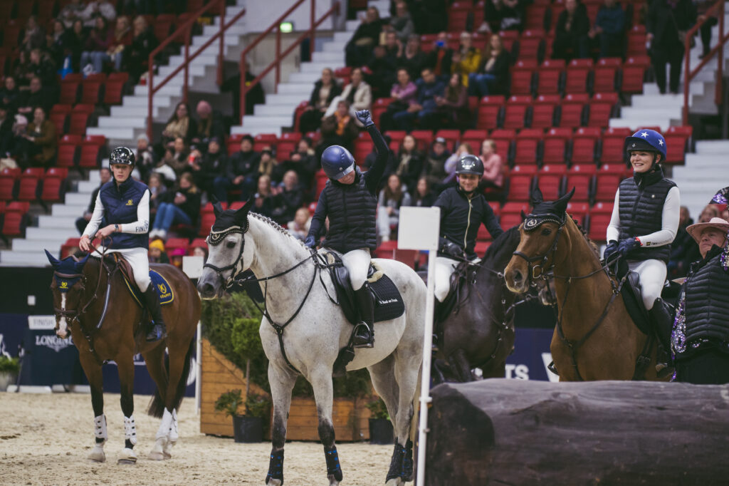 Indoor Eventing palkintojenjako. Kuva: Satu Pirinen