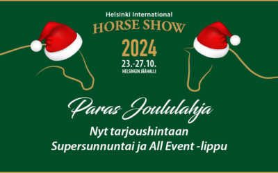 Paras joululahja – Lipputarjoukset Horse Show’hun