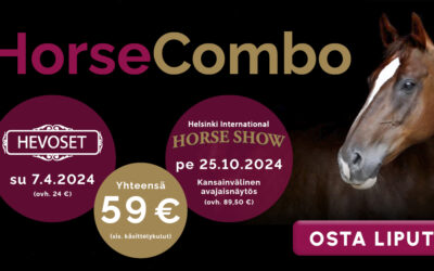 HorseCombo-lipputarjouksella kaksi huipputapahtumaa superhintaan!